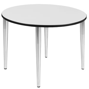 Kahlo 48" Round Breakroom Table with Tapered Legs