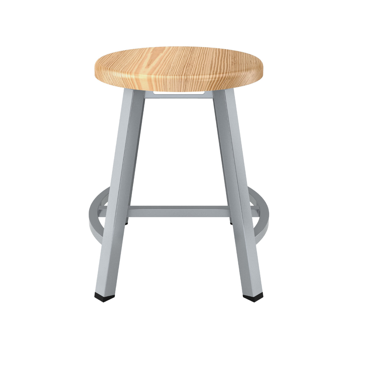Titan Stool, Solid Oak Seat, 18" H
