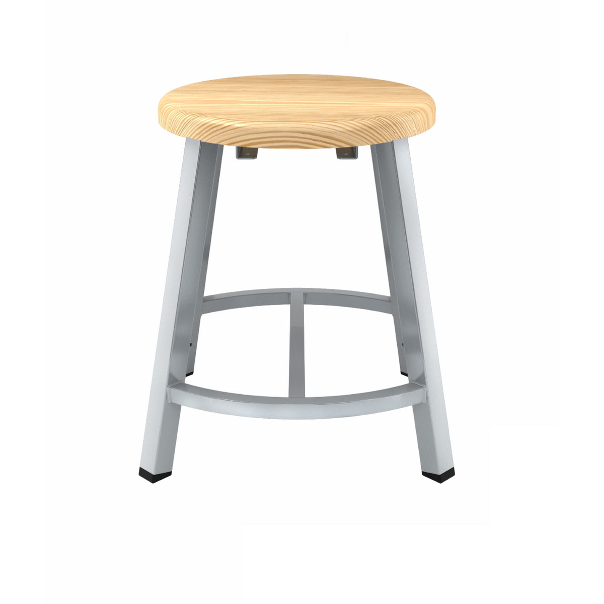 Titan Stool, Solid Oak Seat, 18" H