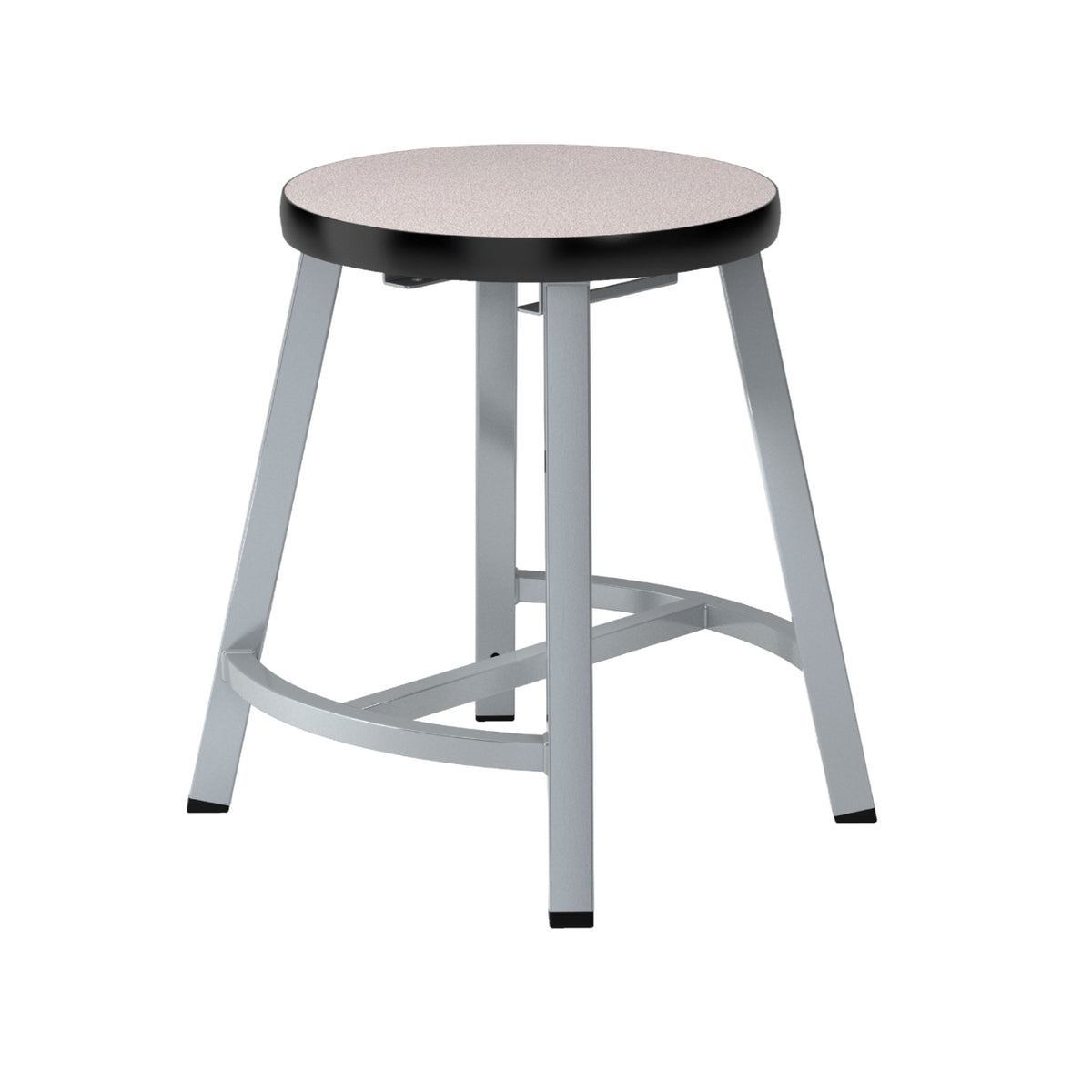 Titan Stool, Laminate Seat with Particleboard Core/T-Mold Edge, 18" H