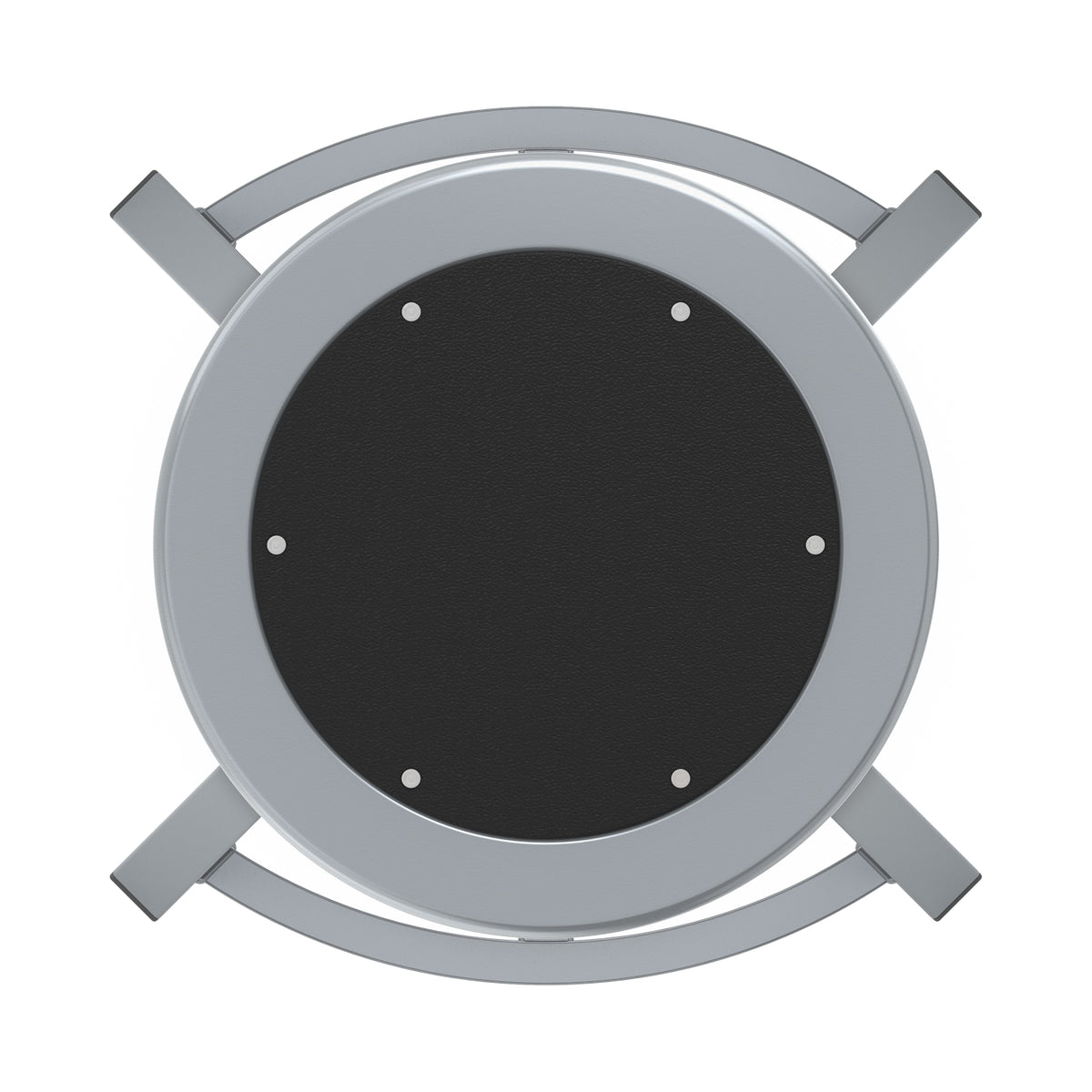 Titan Adjustable Height Stool, Steel Seat with Black Poly Center, 18-26" Seat Height