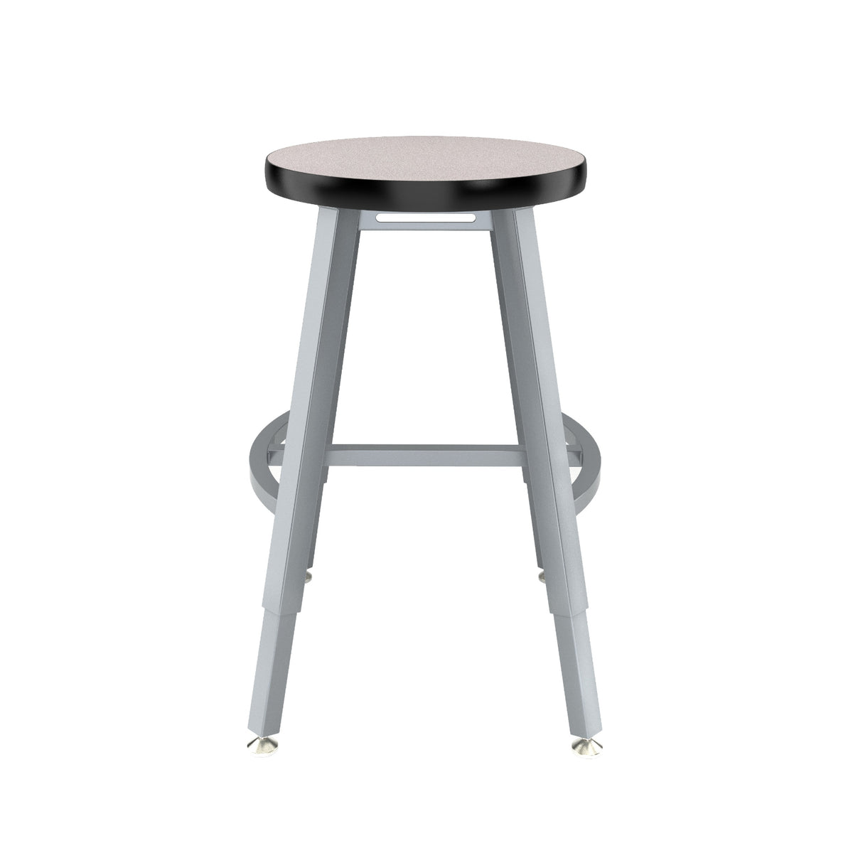 Titan Adjustable Height Stool, Laminate Seat with MDF Core/ProtectEdge, 18-26" Seat Height