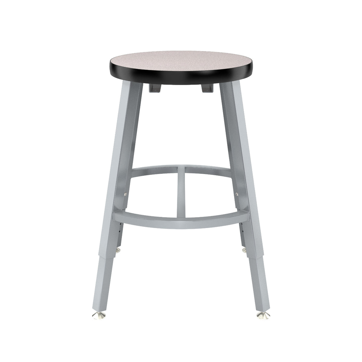 Titan Adjustable Height Stool, Laminate Seat with Particleboard Core/T-Mold Edge, 18-26" Seat Height