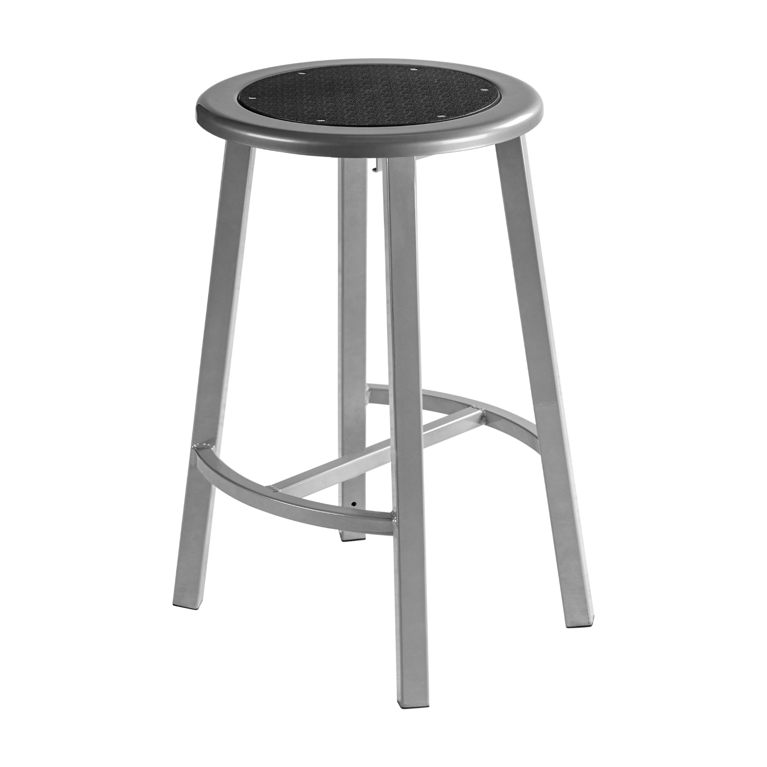 Titan Stool, Steel Seat with Black Poly Center, 24" H