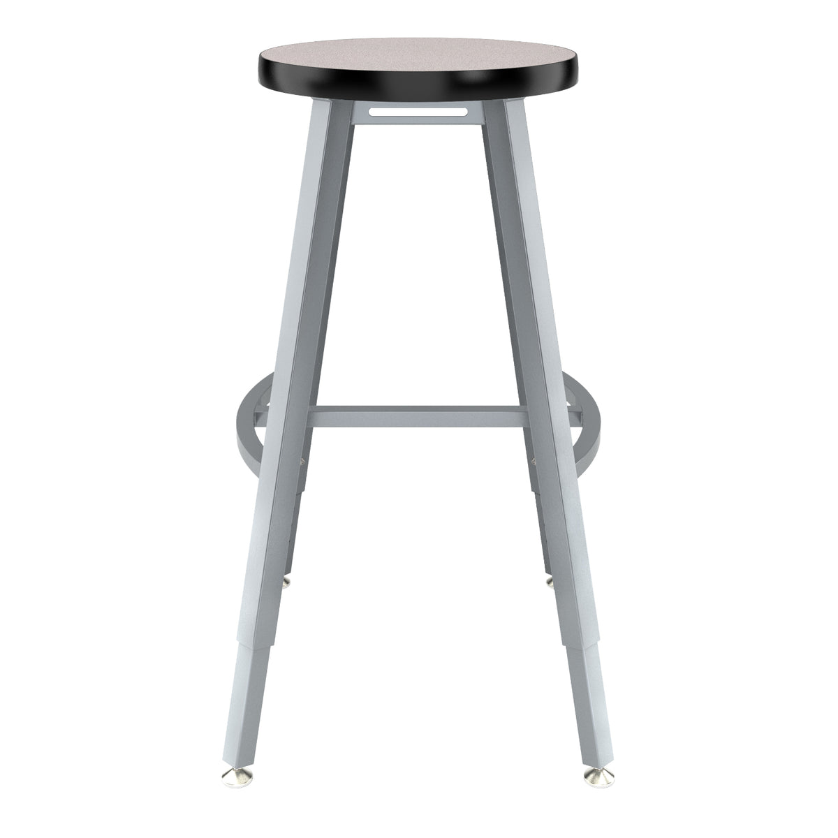 Titan Adjustable Height Stool, Laminate Seat with MDF Core/ProtectEdge, 24-32" Seat Height