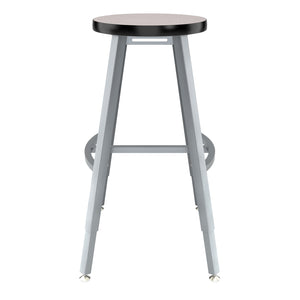 Titan Adjustable Height Stool, Laminate Seat with MDF Core/ProtectEdge, 24-32" Seat Height