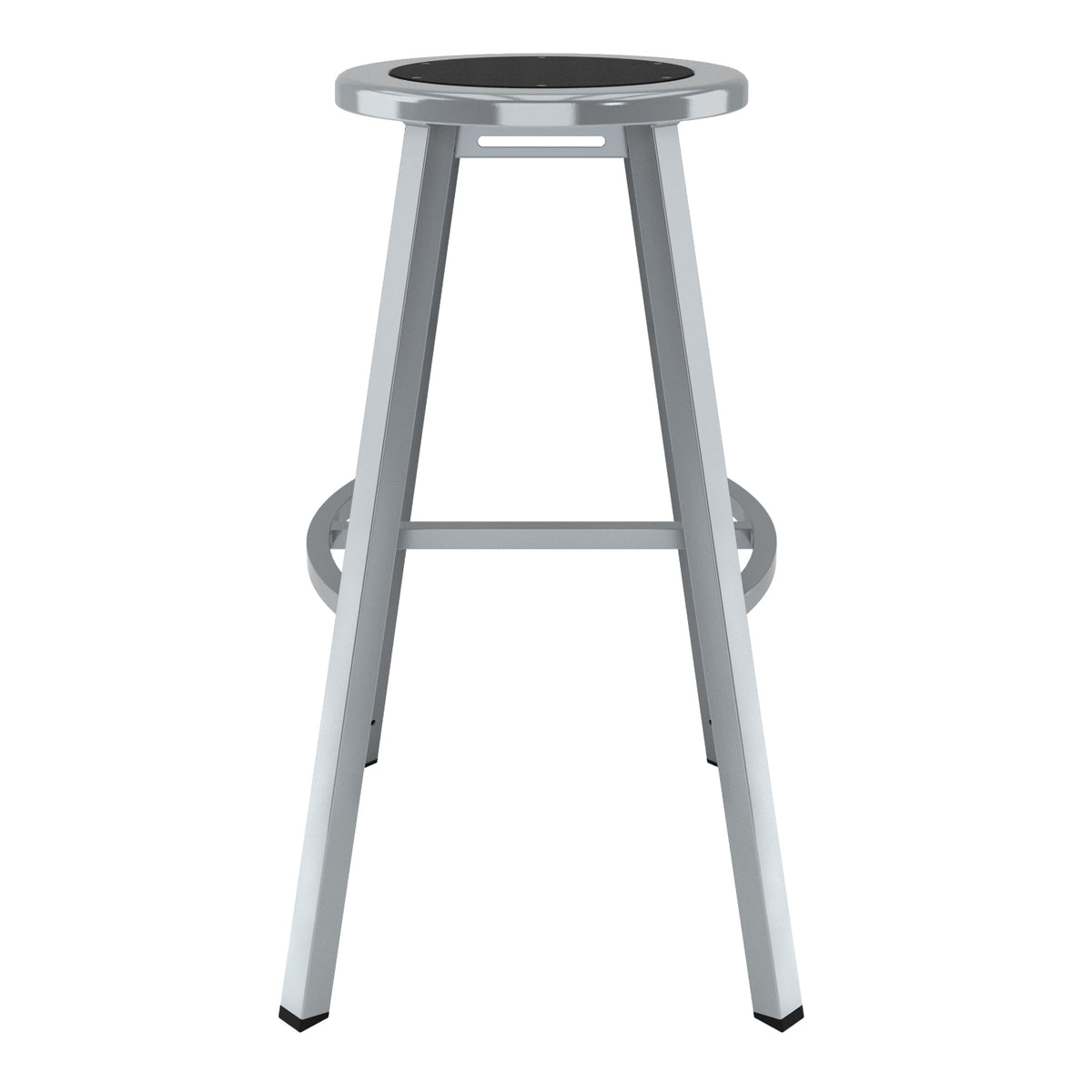 Titan Stool, Steel Seat with Black Poly Center, 30" H