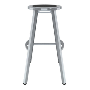Titan Stool, Steel Seat with Black Poly Center, 30" H