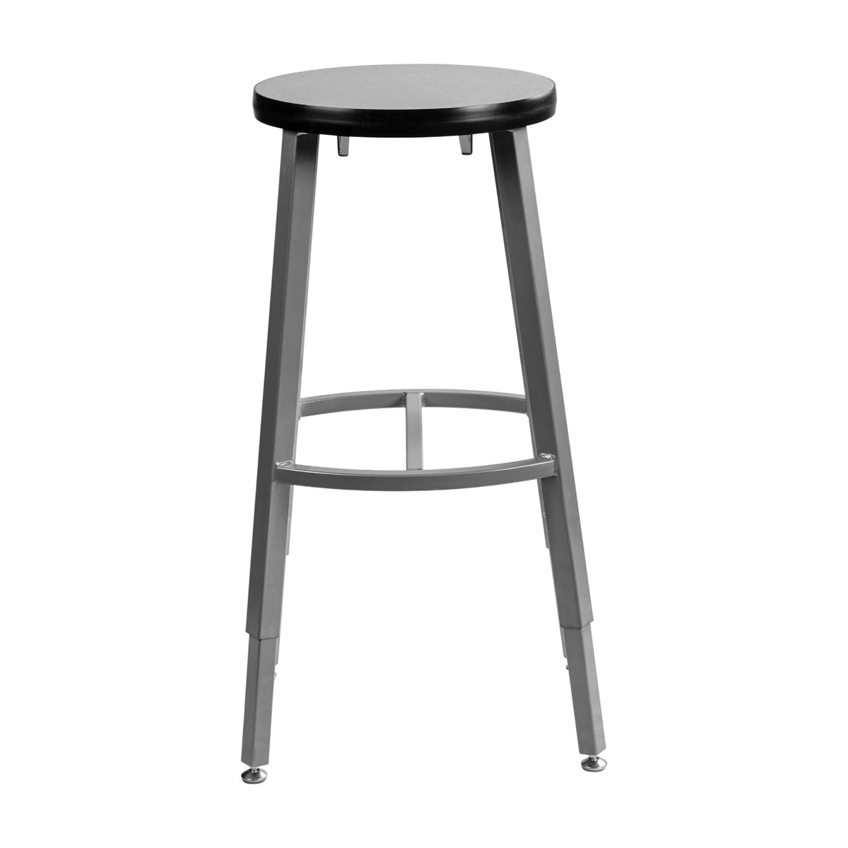 Titan Adjustable Height Stool, Laminate Seat with Particleboard Core/T-Mold Edge, 30-38" Seat Height