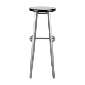 Titan Adjustable Height Stool, Laminate Seat with Particleboard Core/T-Mold Edge, 30-38" Seat Height