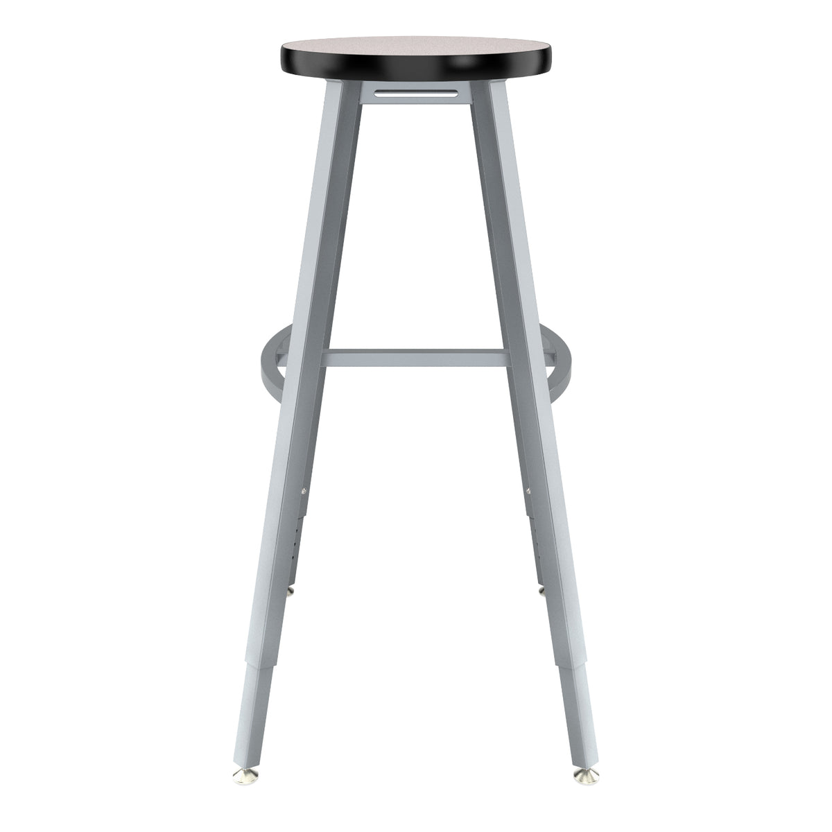 Titan Adjustable Height Stool, Laminate Seat with Particleboard Core/T-Mold Edge, 30-38" Seat Height