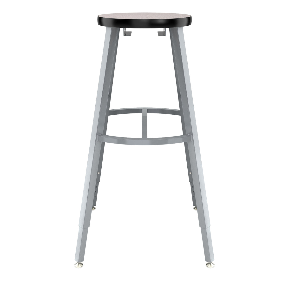 Titan Adjustable Height Stool, Laminate Seat with Particleboard Core/T-Mold Edge, 30-38" Seat Height