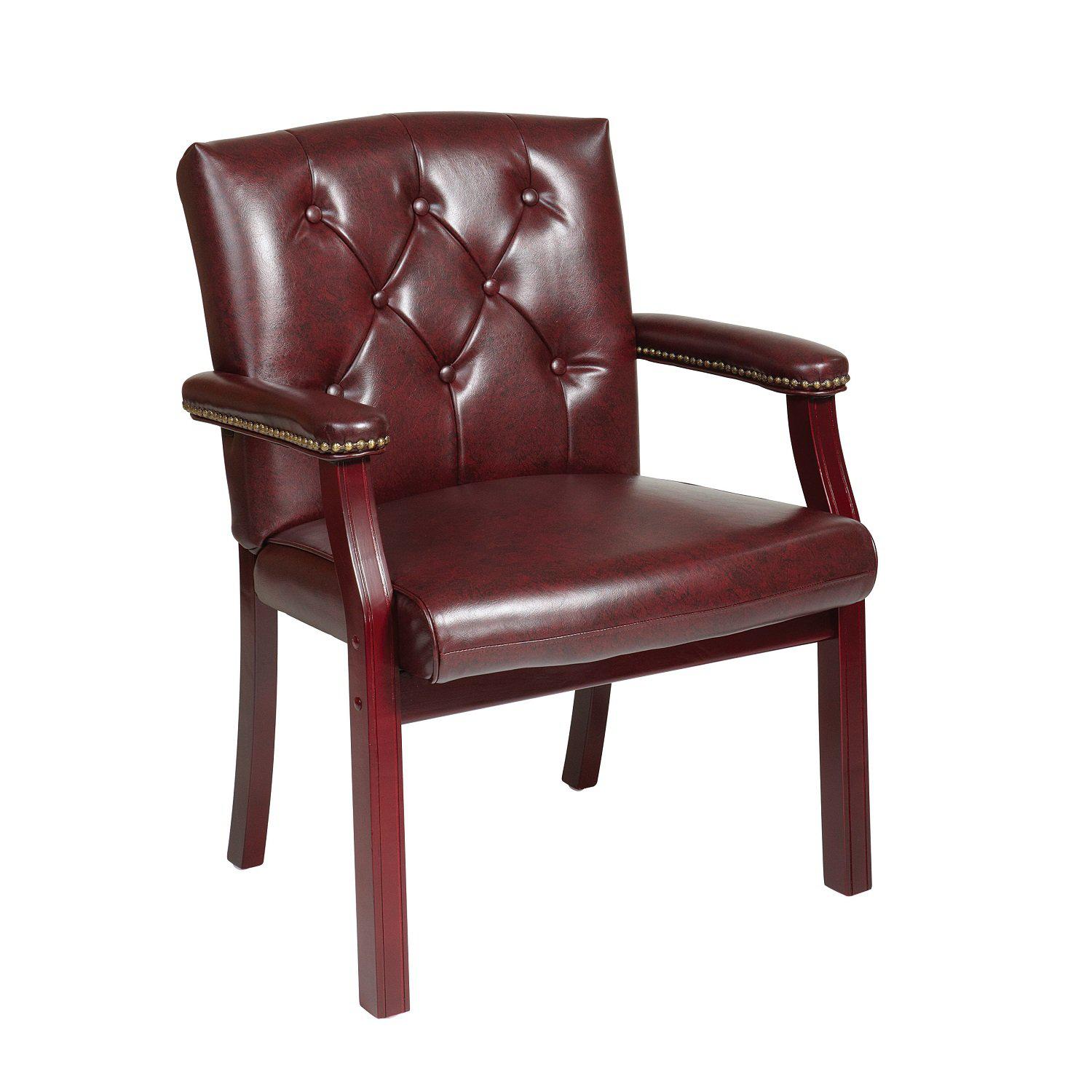 Traditional Guest Chair with Padded Arms