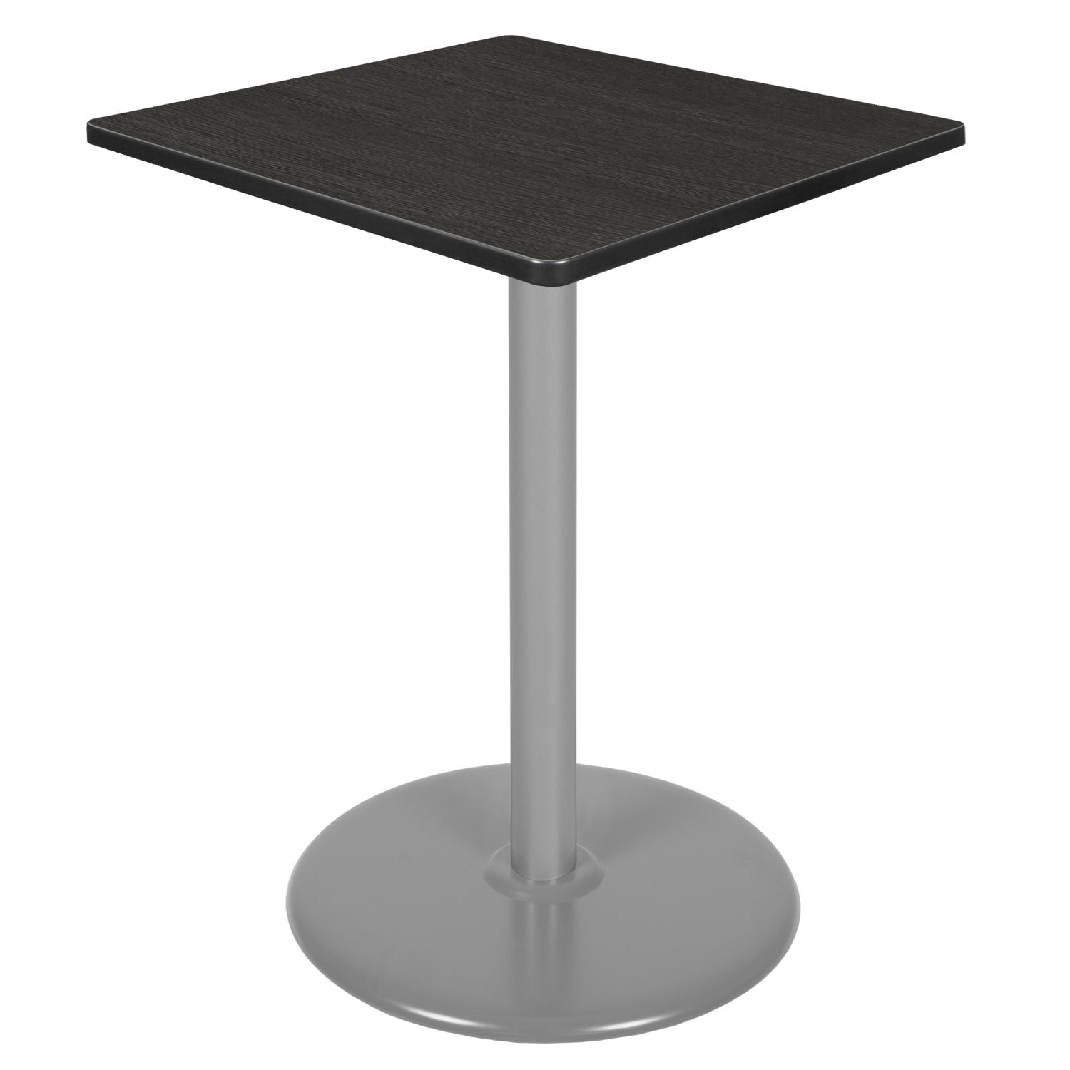 Cain 30" Square Platter Base Cafe Table, 42" Standing/Bar Height