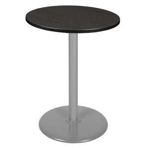 Cain 30" Round Platter Base Cafe Table, 42" Standing/Bar Height