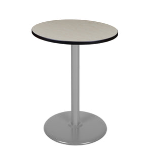 Cain 30" Round Platter Base Cafe Table, 42" Standing/Bar Height