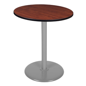 Cain 36" Round Platter Base Cafe Table, 42" Standing/Bar Height