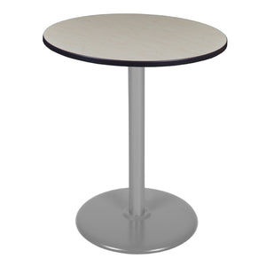 Cain 36" Round Platter Base Cafe Table, 42" Standing/Bar Height