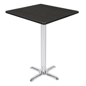 Cain 30" Square X-Base Cafe Table, 42" Standing/Bar Height
