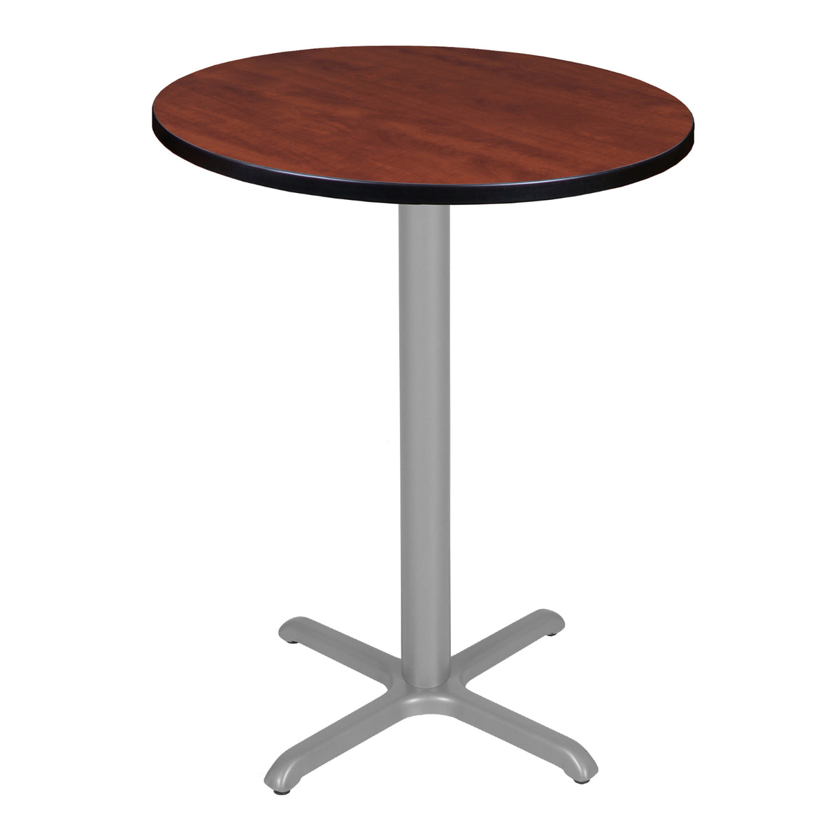 Cain 30" Round X-Base Cafe Table, 42" Standing/Bar Height