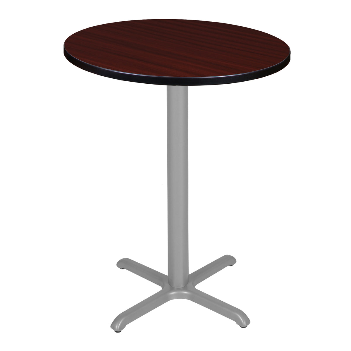 Cain 30" Round X-Base Cafe Table, 42" Standing/Bar Height