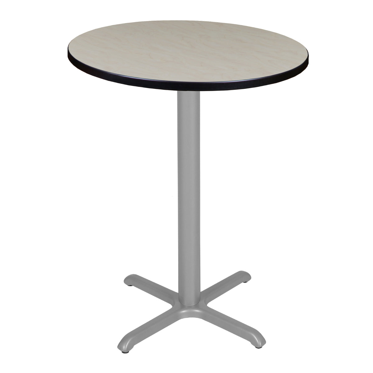 Cain 30" Round X-Base Cafe Table, 42" Standing/Bar Height