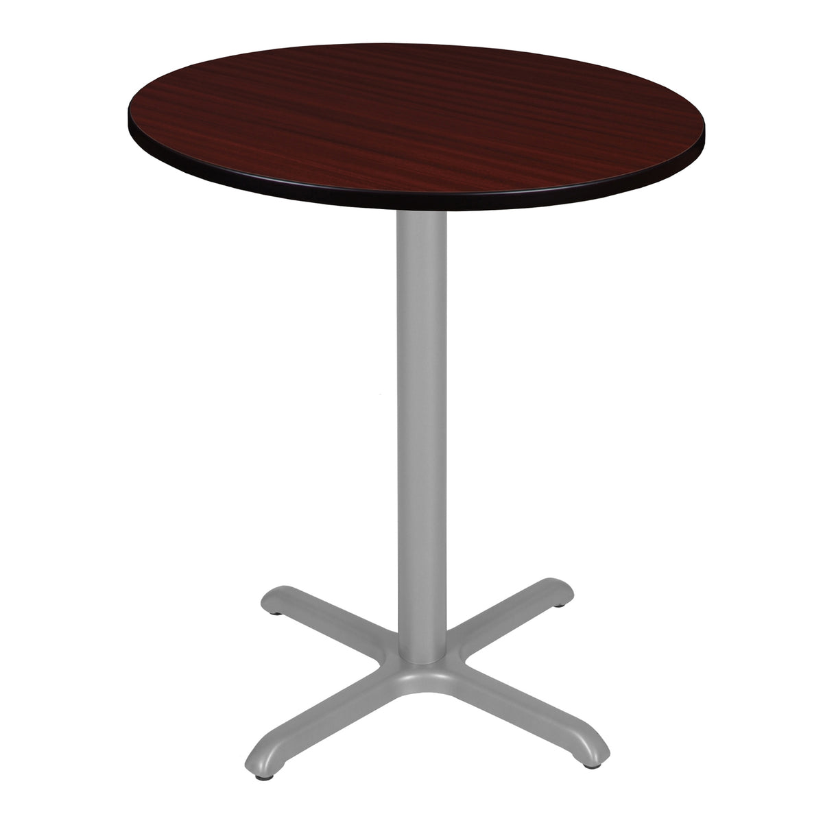Cain 36" Round X-Base Cafe Table, 42" Standing/Bar Height