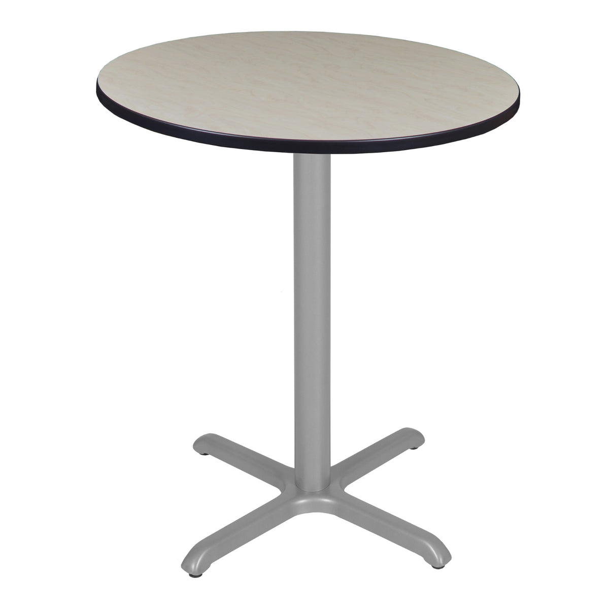 Cain 36" Round X-Base Cafe Table, 42" Standing/Bar Height