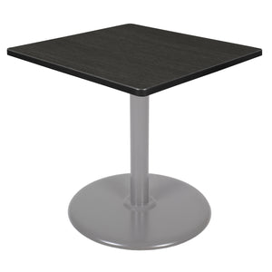 Cain 30" Square Platter Base Breakroom Table, 29" Dining Height