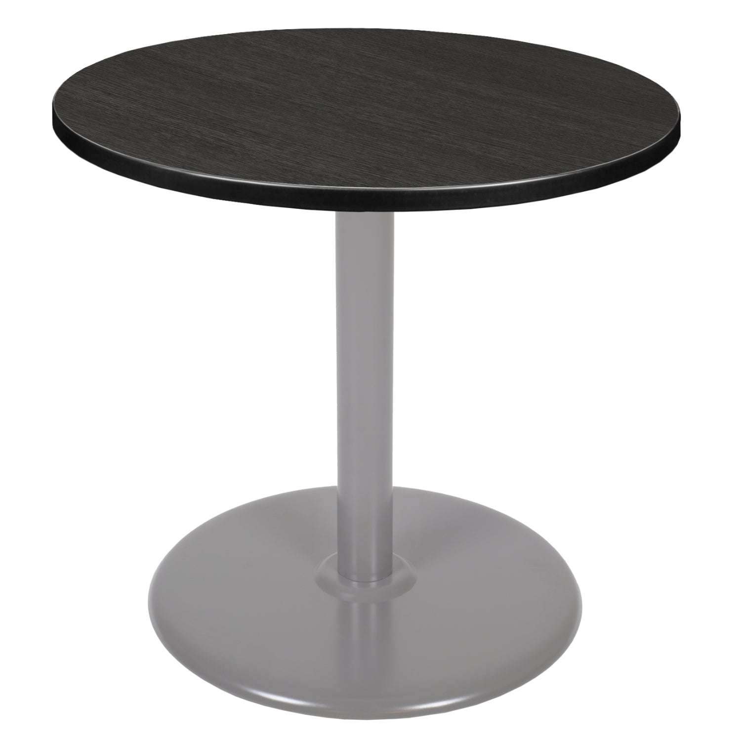 Cain 30" Round Platter Base Breakroom Table, 29" Dining Height