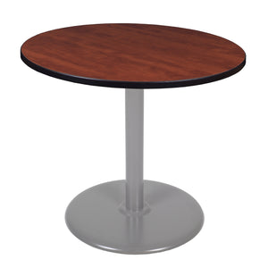 Cain 36" Round Platter Base Breakroom Table, 29" Dining Height
