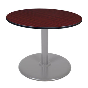 Cain 48" Round Platter Base Breakroom Table, 29" Dining Height