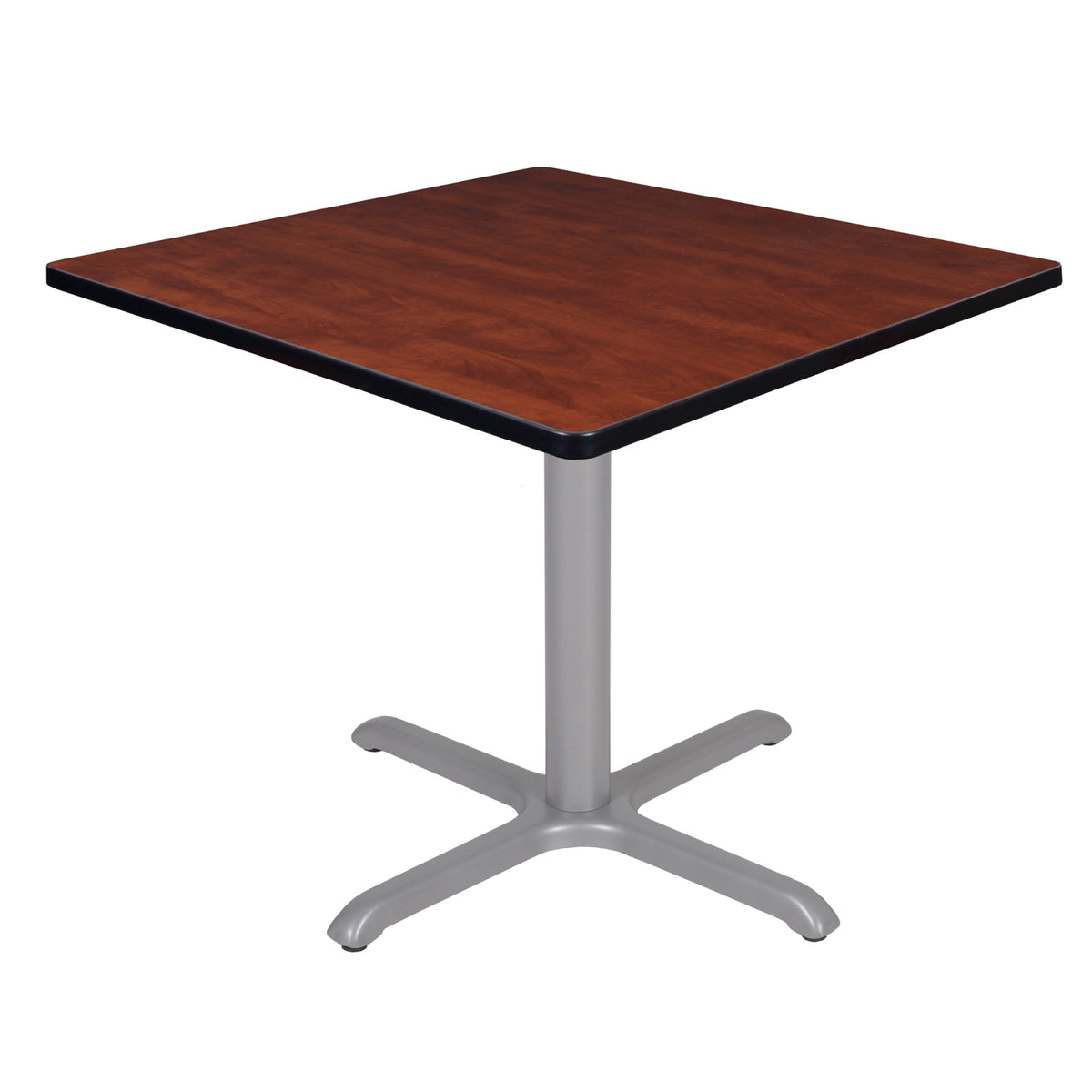 Cain 36" Square X-Base Breakroom Table, 29" Dining Height