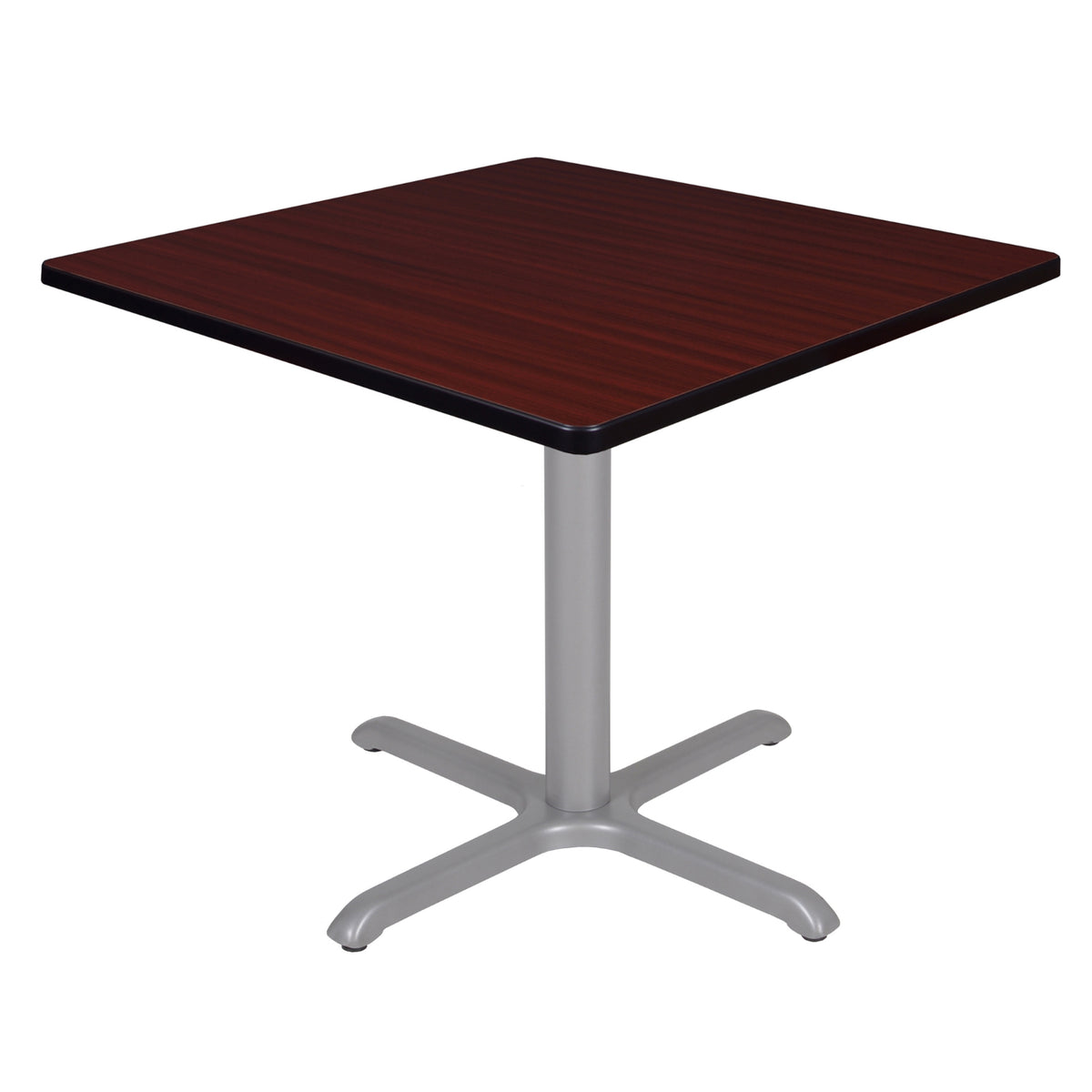Cain 36" Square X-Base Breakroom Table, 29" Dining Height