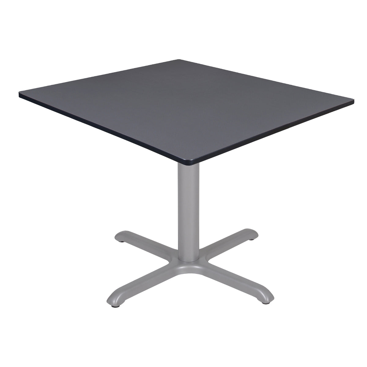 Cain 48" Square X-Base Breakroom Table, 29" Dining Height