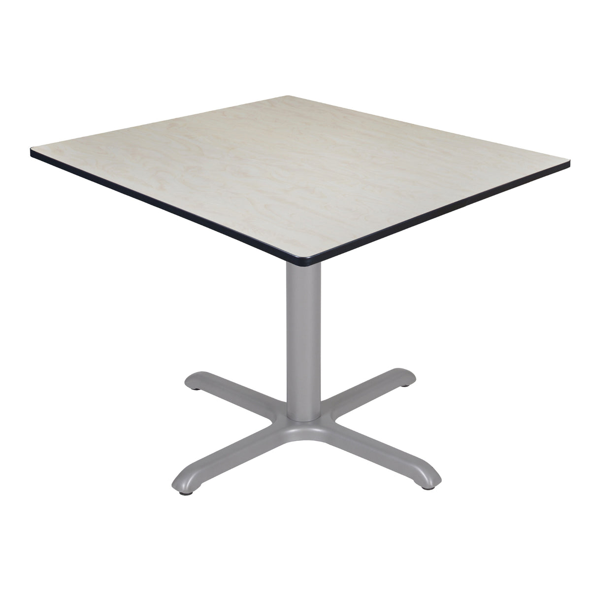 Cain 48" Square X-Base Breakroom Table, 29" Dining Height