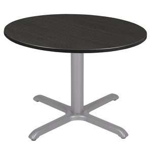 Cain 48" Round X-Base Breakroom Table, 29" Dining Height