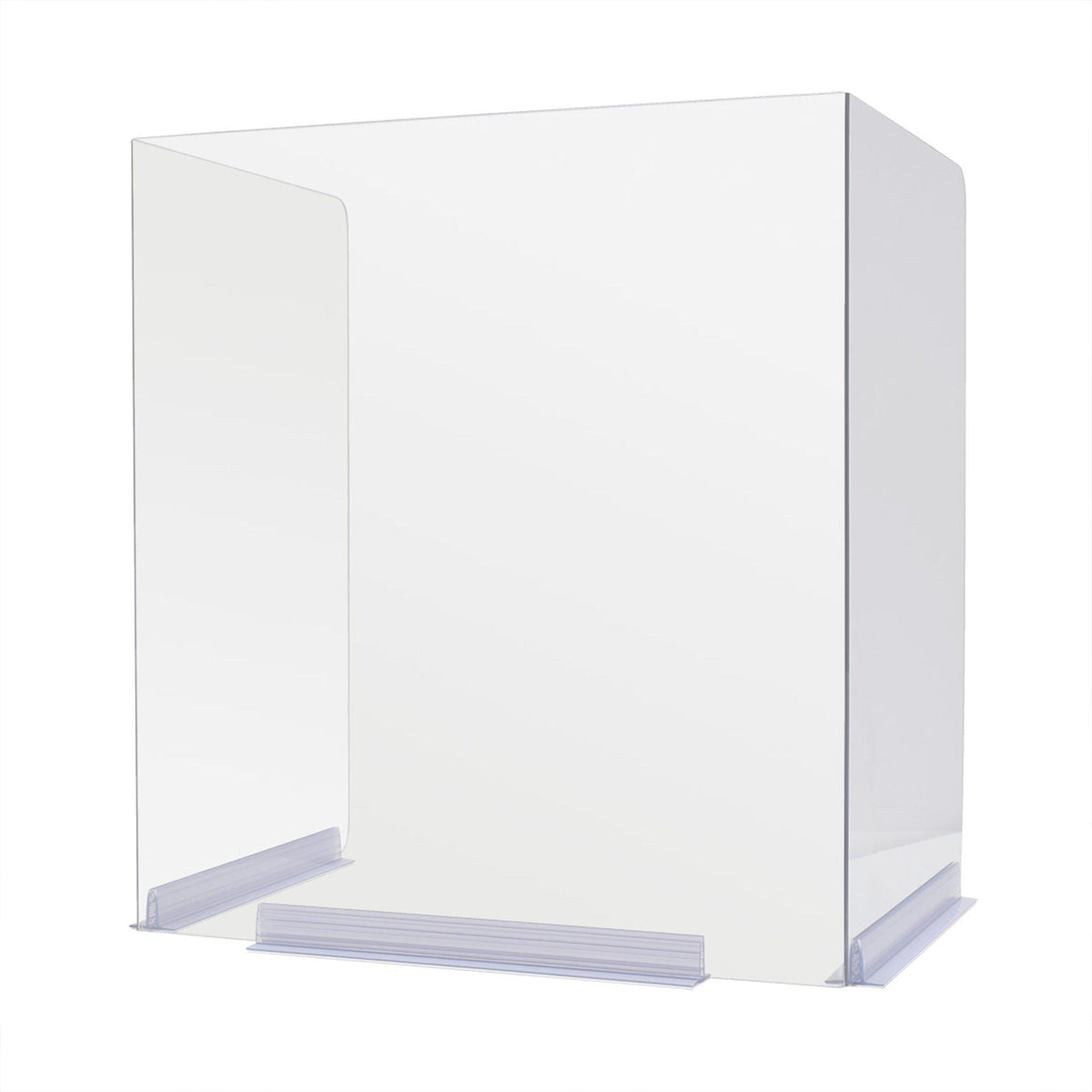 Classroom Bent-Edge Desktop Barrier and Sneeze Guard, 22" W x 16" D x 24" H