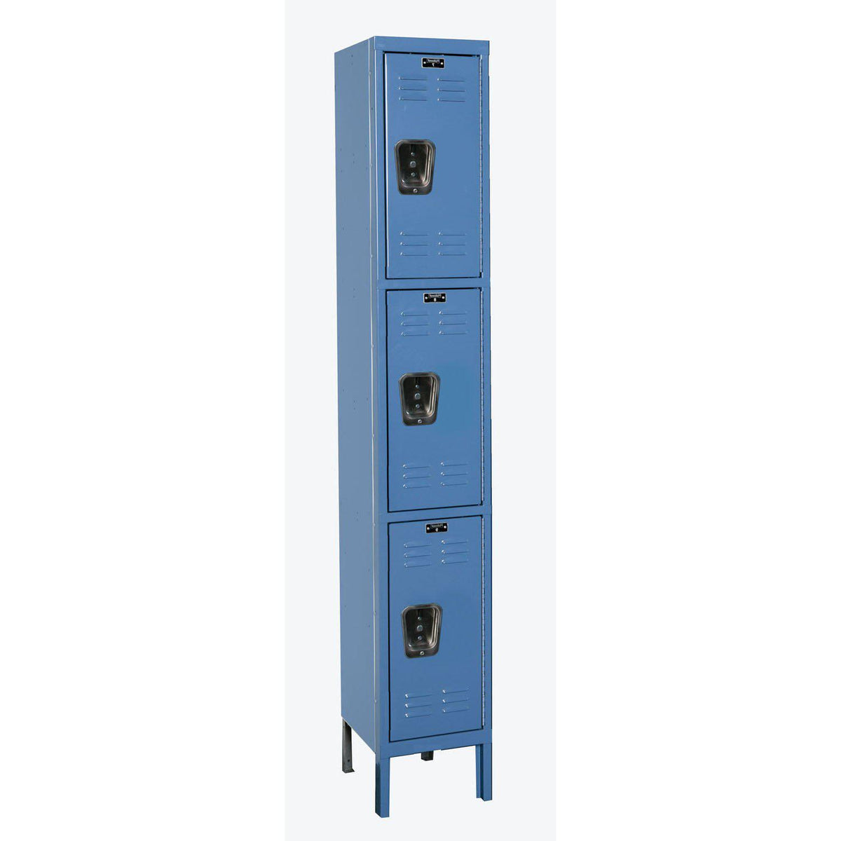 Premium Wardrobe Locker, Triple Tier, 12" W x 12" D x 78" H (24" H Openings), Assembled, One Wide