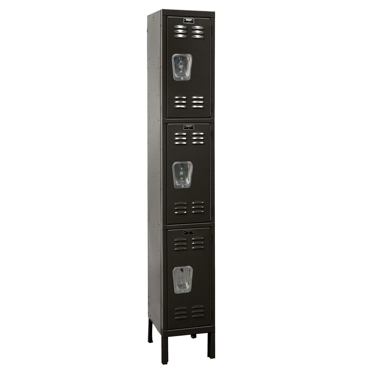 Premium Wardrobe Locker, Triple Tier, 12" W x 18" D x 78" H (24" H Openings), Assembled, One Wide
