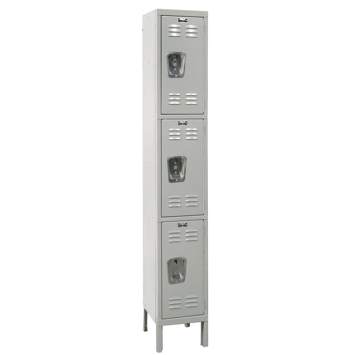 Premium Wardrobe Locker, Triple Tier, 12" W x 12" D x 78" H (24" H Openings), Assembled, One Wide