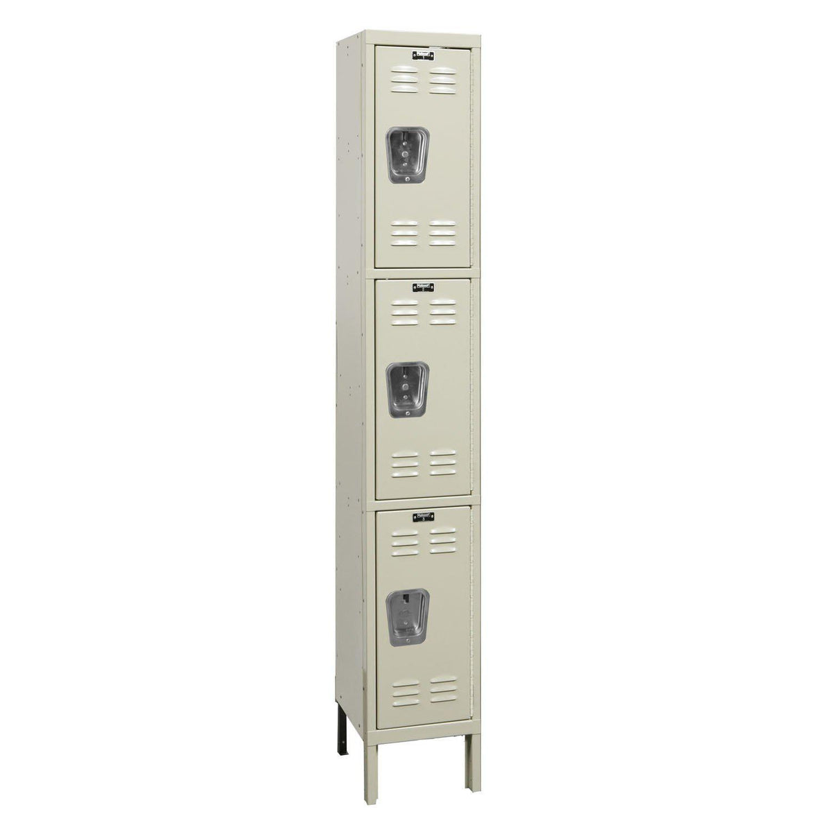 Premium Wardrobe Locker, Triple Tier, 12" W x 18" D x 78" H (24" H Openings), Assembled, One Wide