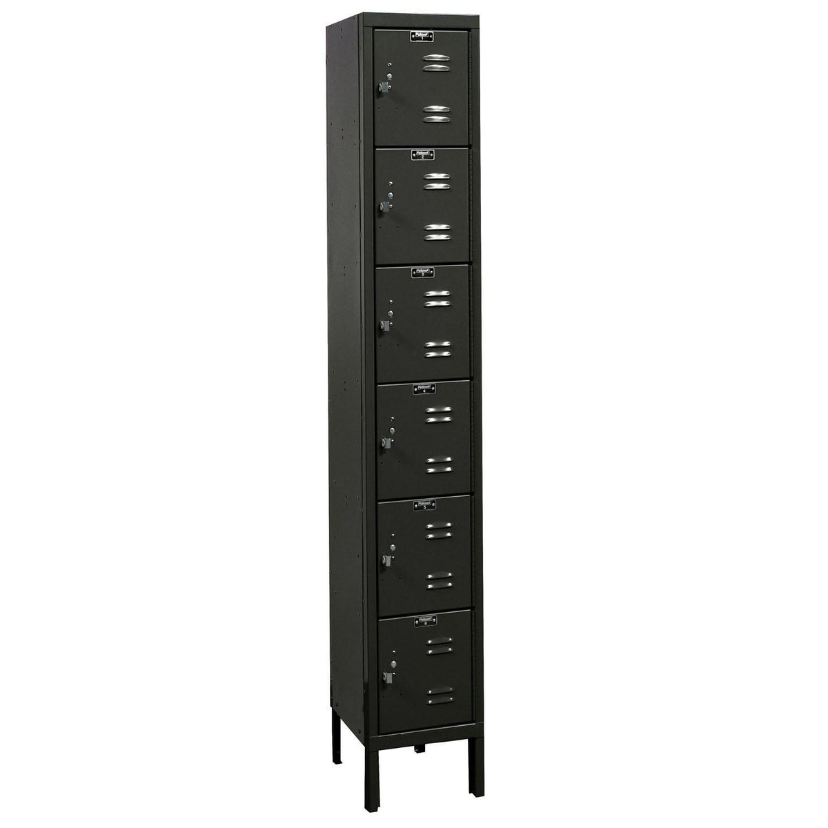 Premium 6-Tier Box Locker, 12" W x 18" D x 78" H (12" H Openings), Assembled, One Wide