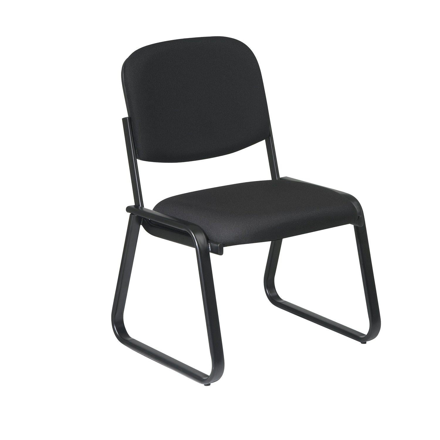 Deluxe Sled Base Armless Chair with Designer Plastic Shell