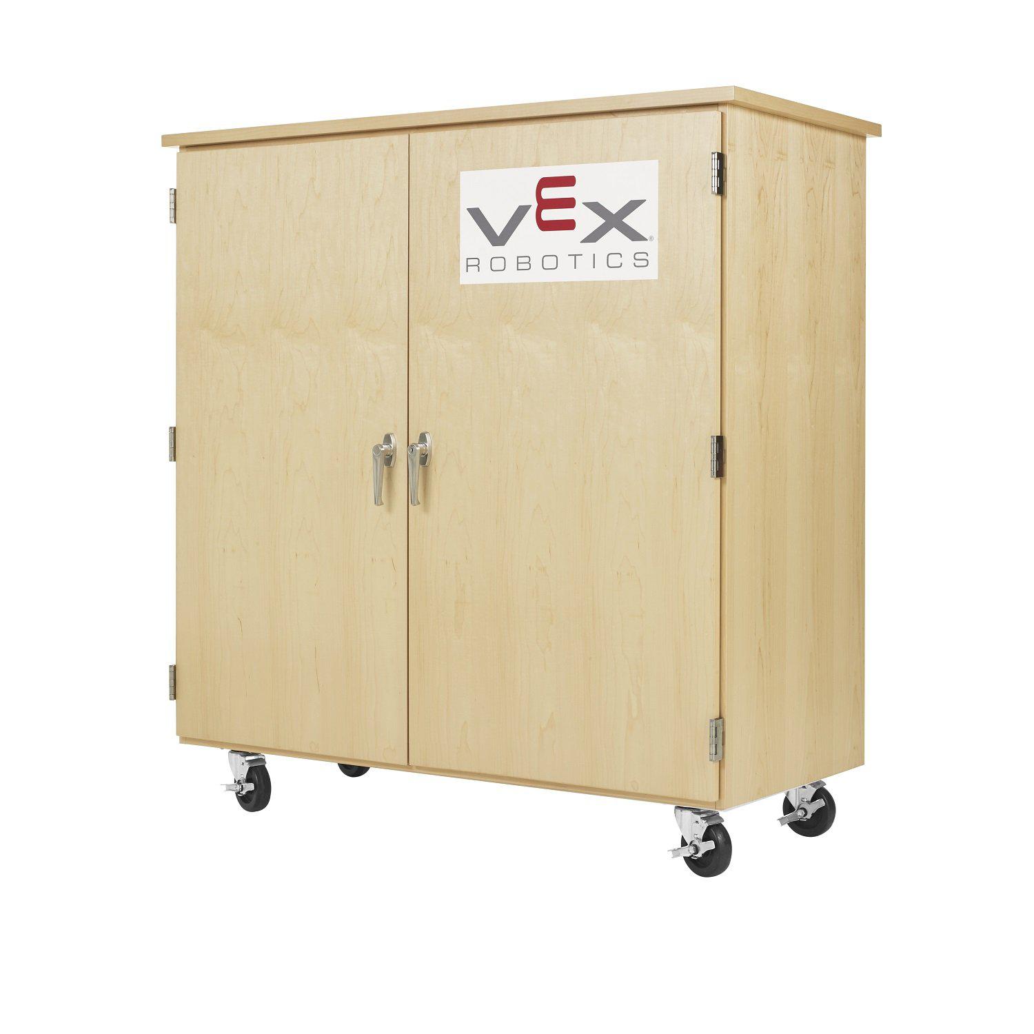 Mobile Robotics Storage Cabinet, Maple - NextGen Furniture, Inc.