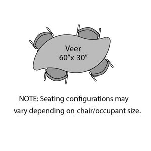 MG Series Adjustable Height Activity Table, 30" x 60" Veer