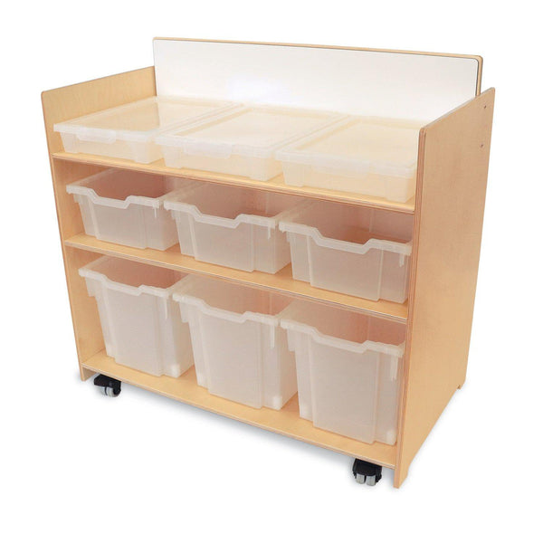 STEM Storage Cart with Clear Tubs and Lids - NextGen Furniture, Inc.