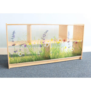 Nature View Acrylic Back Cabinet, 24" H
