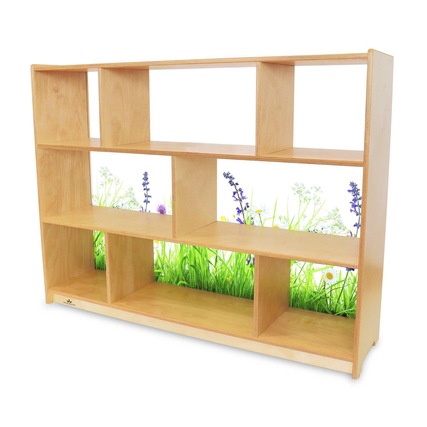 Nature View Acrylic Back Cabinet, 36" H