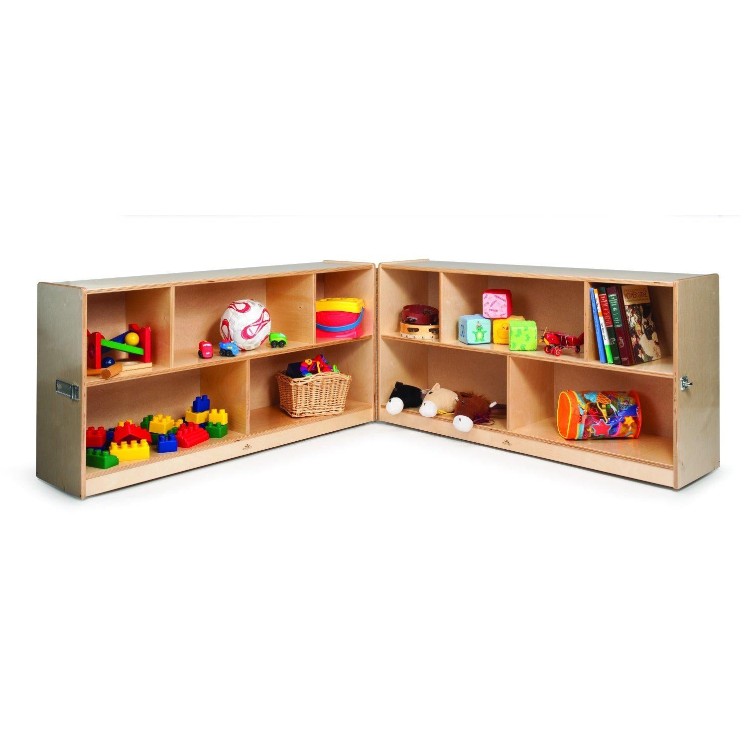 Fold And Roll Pre-School Storage Cabinet, 30" High